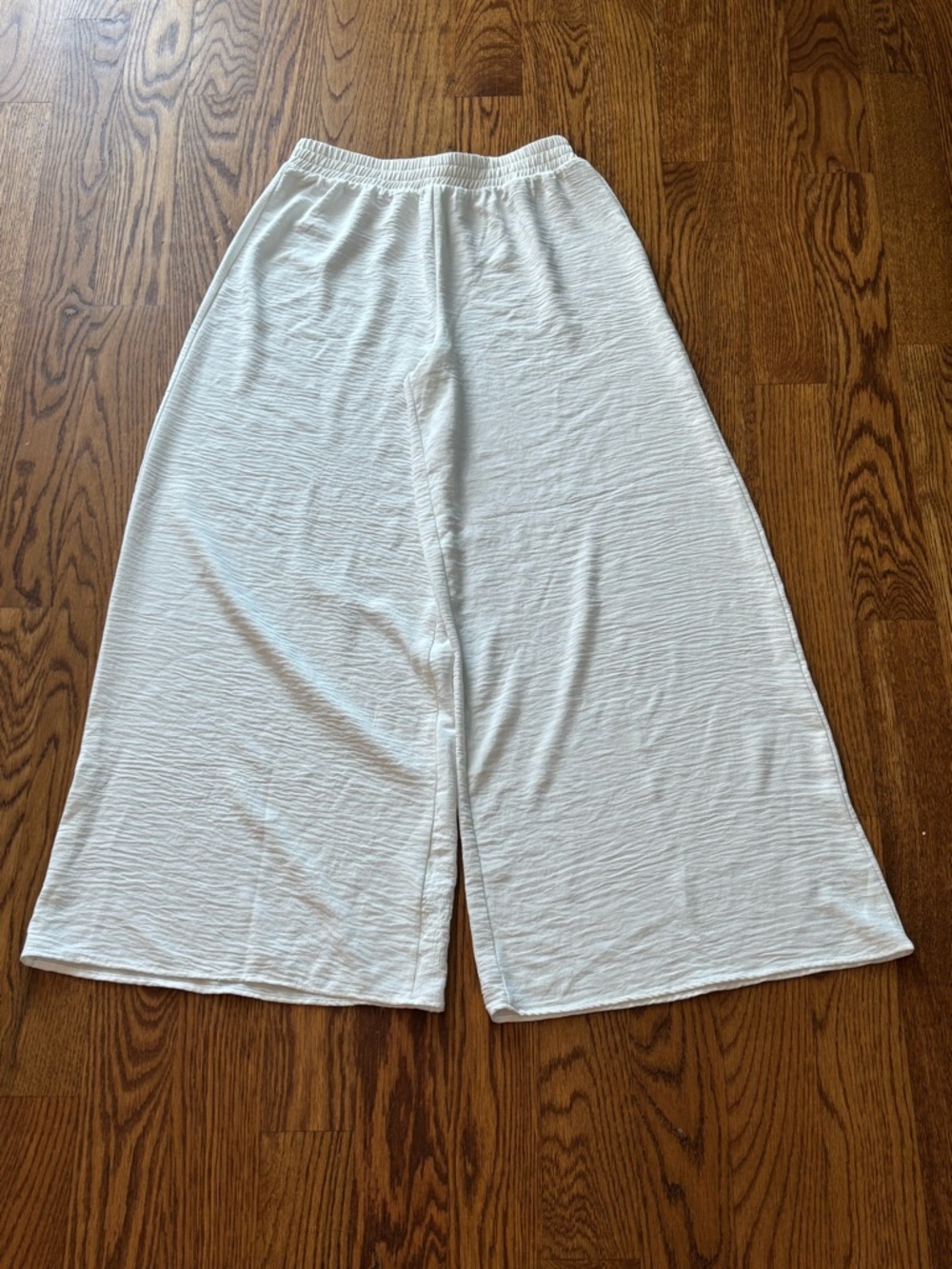 Breezy White Wide Leg Pants